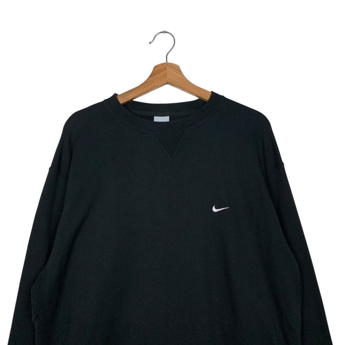 Nike NIKE Embroidery Swoosh Logo Crewneck Sweatshirt #1557-C70 Size US XL / EU 56 / 4 - 2 Thumbnail