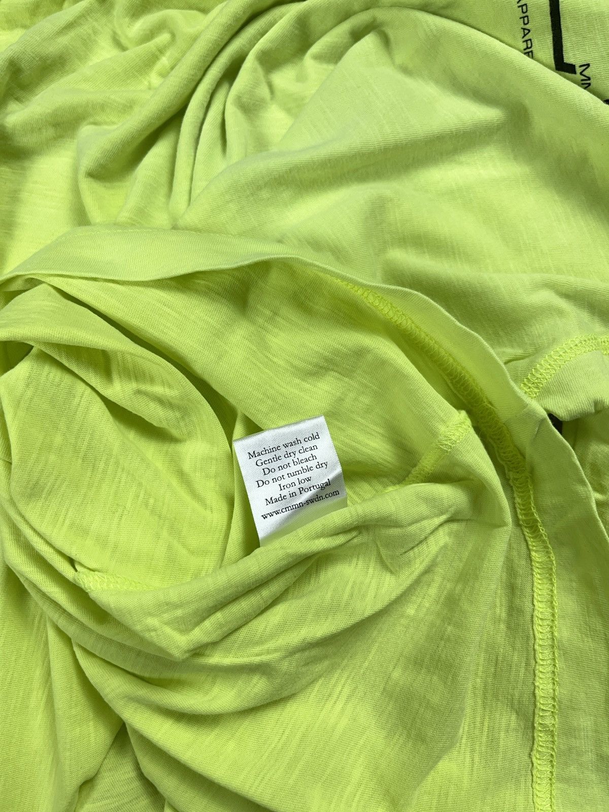 CMMN SWDN Cmmn Swdn neon green t-shirt streetwear hype quality grails Size US L / EU 52-54 / 3 - 5 Thumbnail