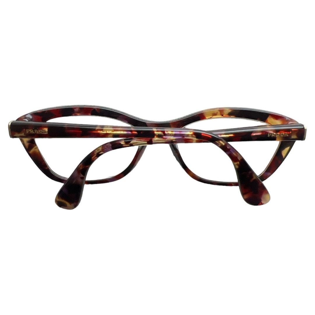 Prada PRADA VPR 03Q PDN 101 Tortoise Brown Purple Eyeglass Frames Size ONE SIZE - 2 Thumbnail