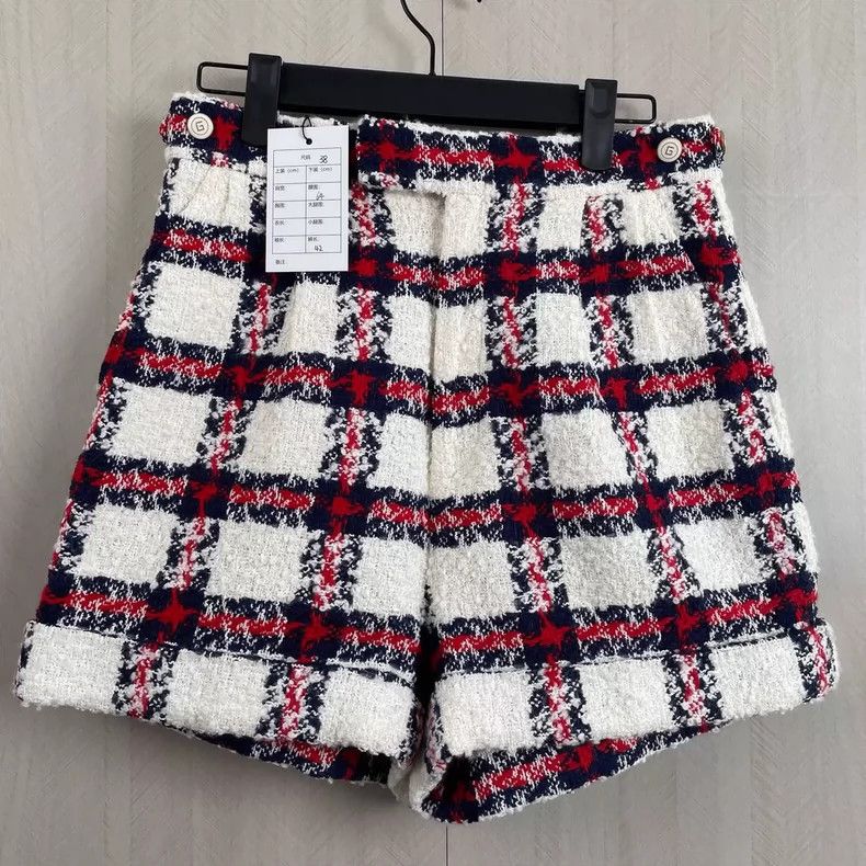 Gucci Gucci Red and White Plaid Shorts Size US 38 / EU 54 - 1 Thumbnail