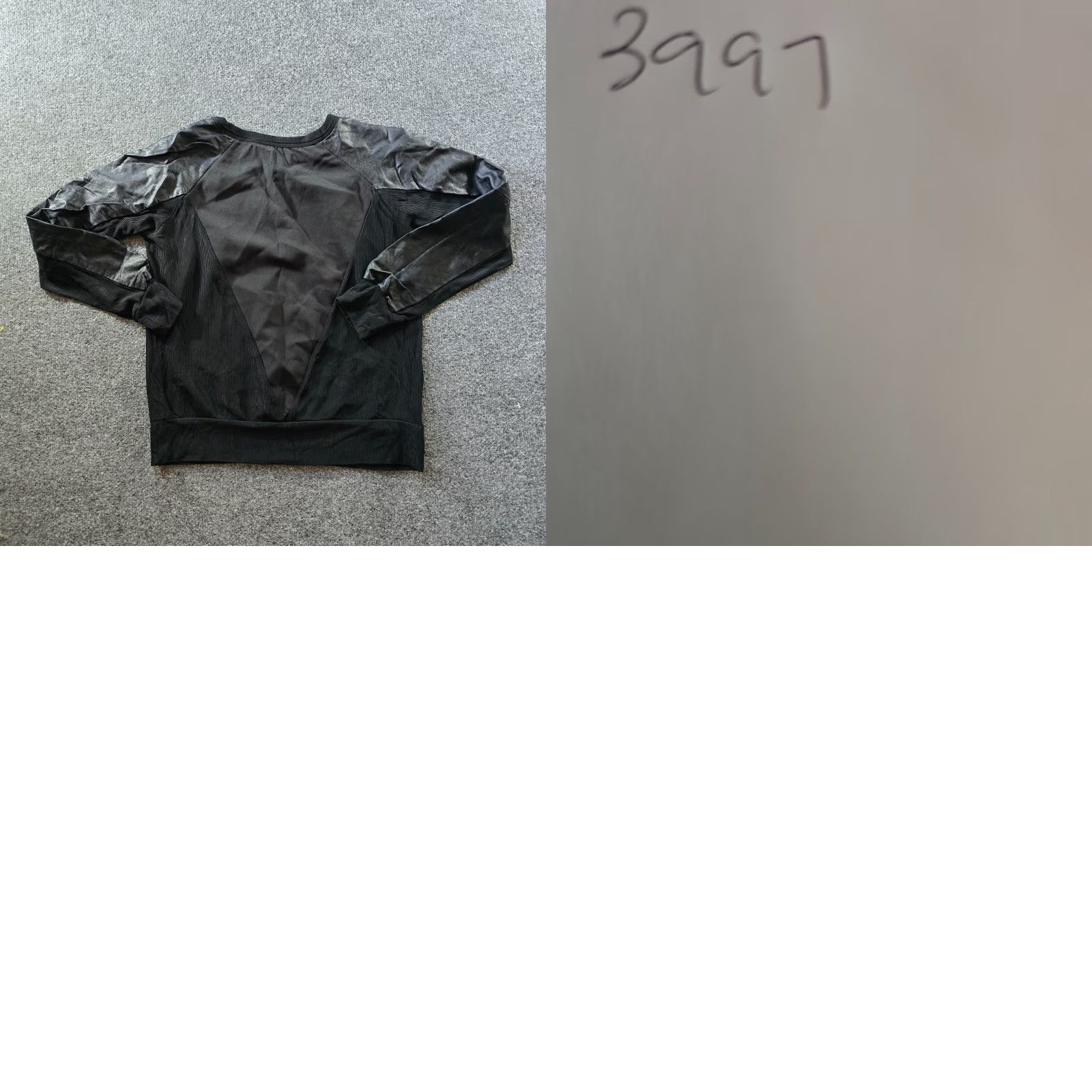 Vintage FATE Blouse Women S Black Faux Leather Long Sleeve Puff Sleeve Grunge Witchy Goth Casual Travel Basic Top Size S / US 4 / IT 40 - 8 Thumbnail