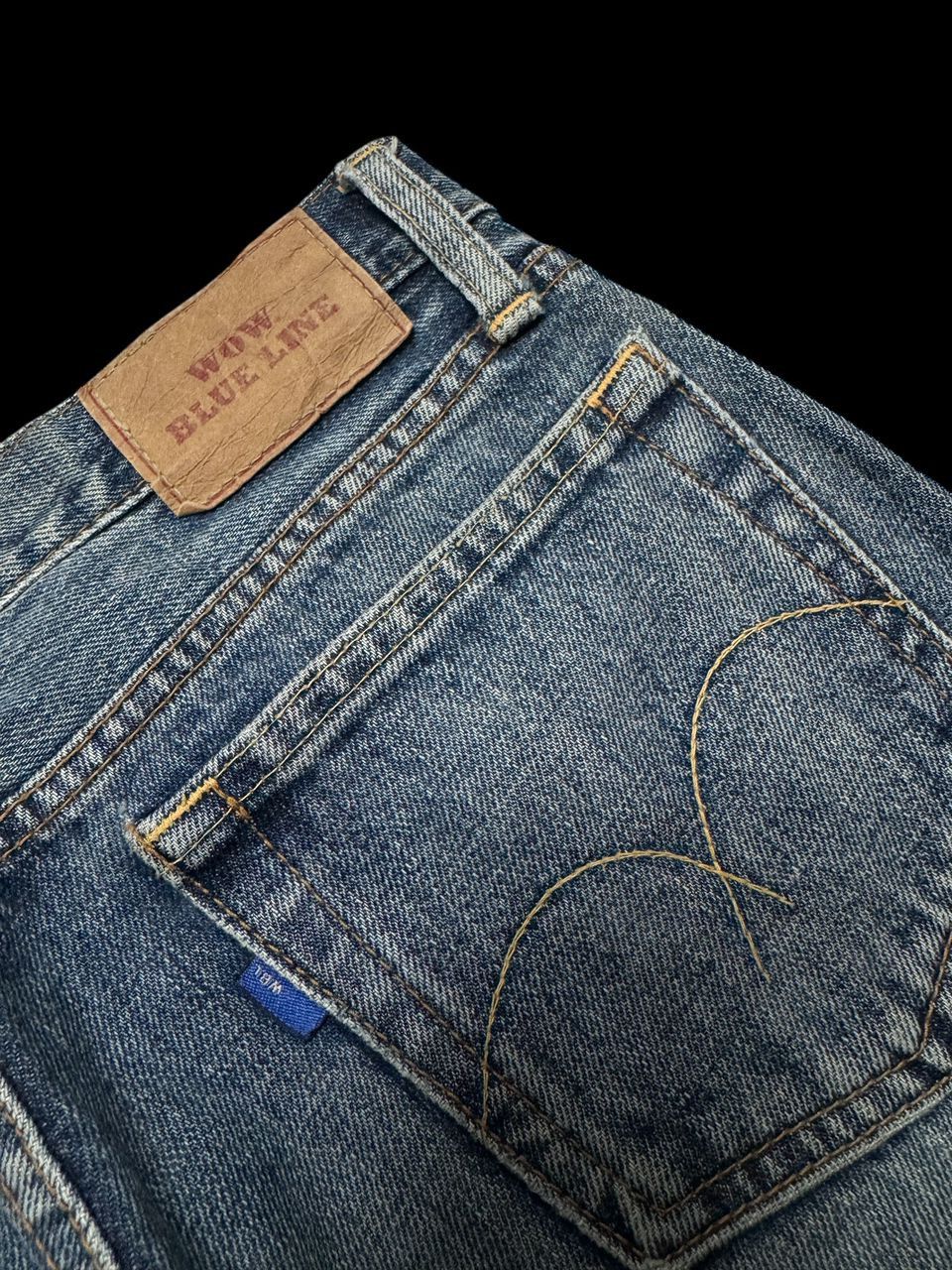 GOSTAR DE FUGA FLARED If Six Was Nine Le Grande Bleu Style By Japanese Jean Size US 28 / EU 44 - 15 Thumbnail