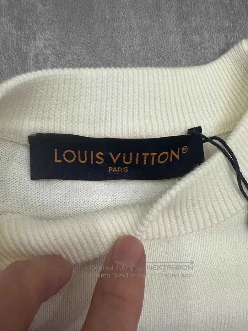 Louis Vuitton Louis Vuitton 26 New White Short Sleeve Sweater Size US S / EU 44-46 / 1 - 4 Thumbnail