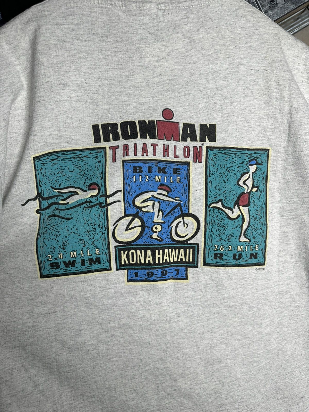 Hanes Ironman Triathlon Kona Hawaii 1997 Vintage T Shirt XL Size US XL / EU 56 / 4 - 12 Thumbnail