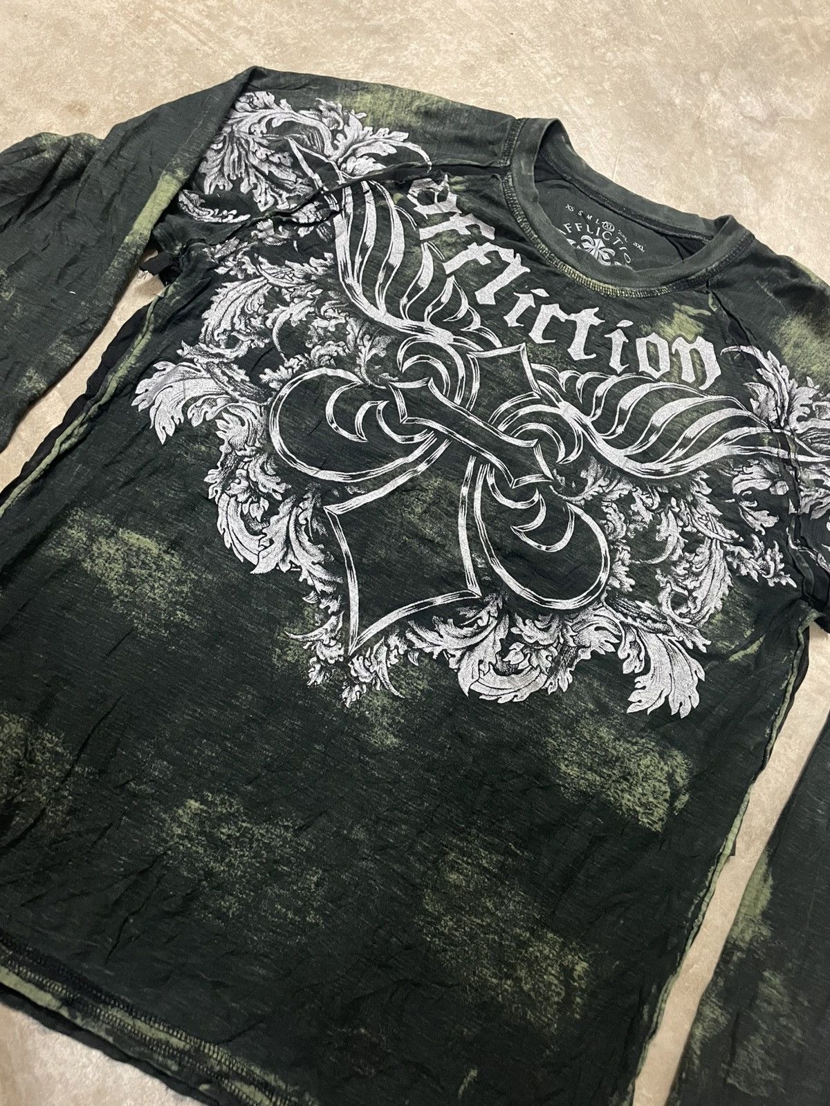 Affliction Affliction Live Past Chrome Heart Design Made in Usa Size US XL / EU 56 / 4 - 6 Thumbnail
