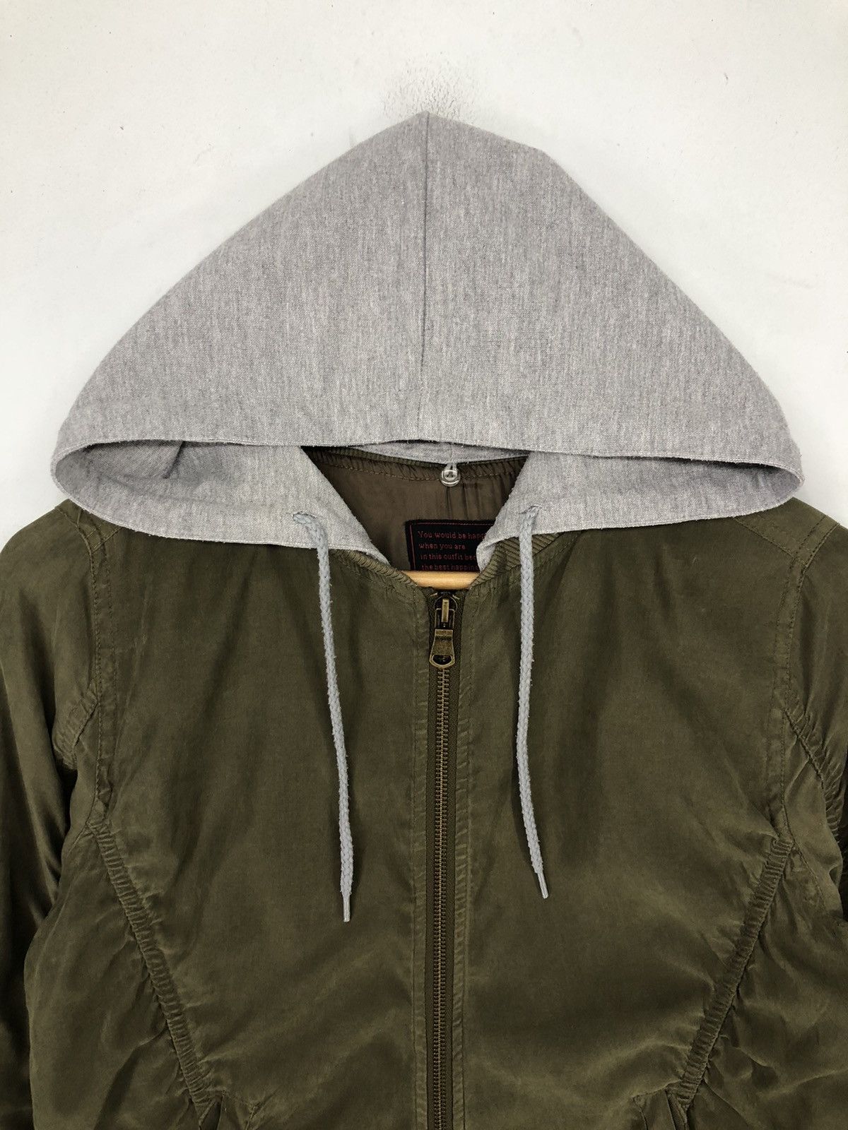 Japanese Brand × Vintage Private Pause Hooded Bomber Jacket Size US M / EU 48-50 / 2 - 7 Thumbnail