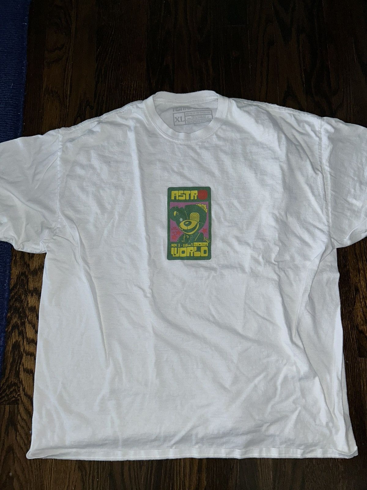 image of Travis Scott Astroworld Festival 2021 Tee in White, Men's (Size XL)