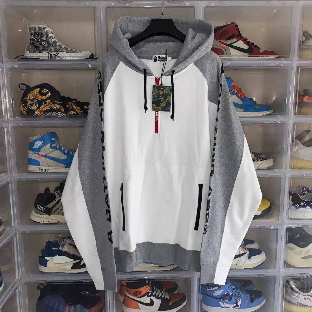 Bape Bape 21SS Half-Zip Hoodie 3XL Size US XXL / EU 58 / 5 - 1 Thumbnail