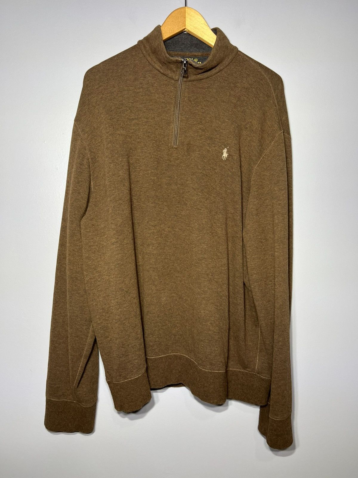 Polo Ralph Lauren Polo Ralph Lauren Sweater Men’s XL Heather Brown Quarter Zip Size US XL / EU 56 / 4 - 2 Thumbnail