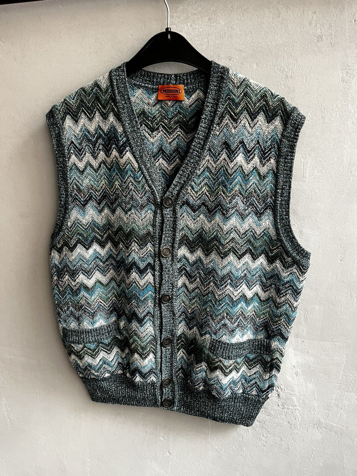 Missoni × Vintage Vintage Example By Missoni Wool Vest Size US M / EU 48-50 / 2 - 1 Thumbnail