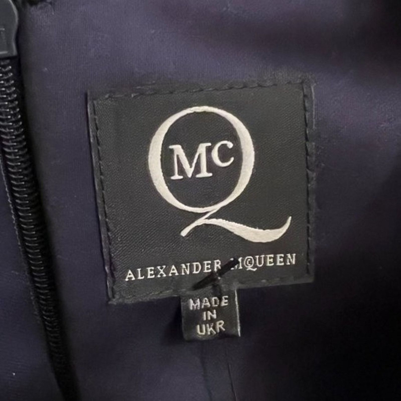 Alexander McQueen MCQ ALEXANDER MCQUEEN Navy Blue Knee-Length Dress, US6/IT42 Size M / US 6-8 / IT 42-44 - 6 Thumbnail