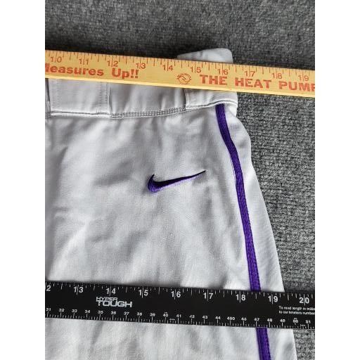 Nike Nike Baseball Performance Pants Men Snap Sz L Gray Purple Co Size US 38 / EU 54 - 4 Thumbnail