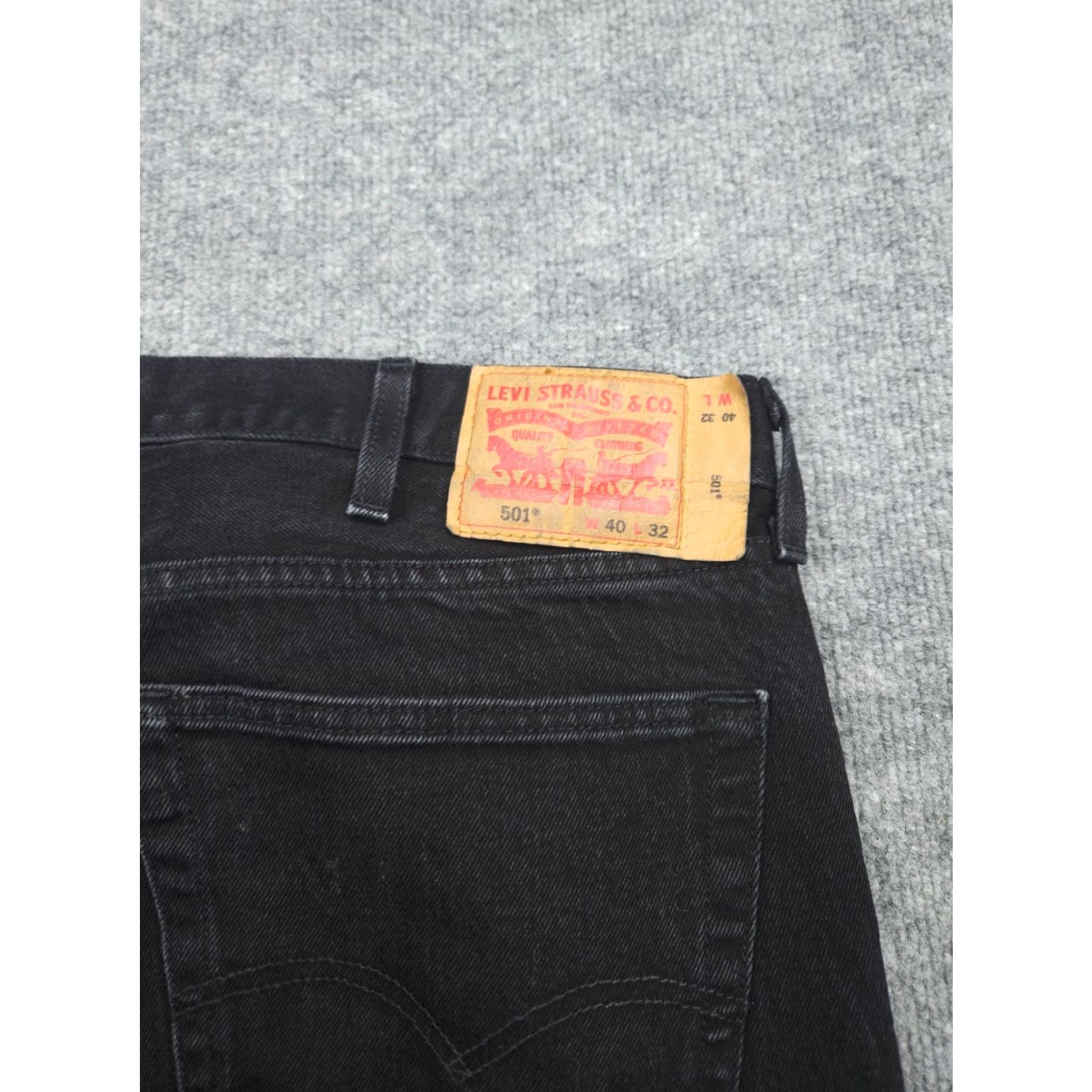 Levi's Levi's 501 Jeans Men's 38 x 32 Black Straight Denim Jeans 5-Pocket Regular Fit 501 Series USA 90s Cowboy Vintage No Size US 38 / EU 54 - 5 Thumbnail