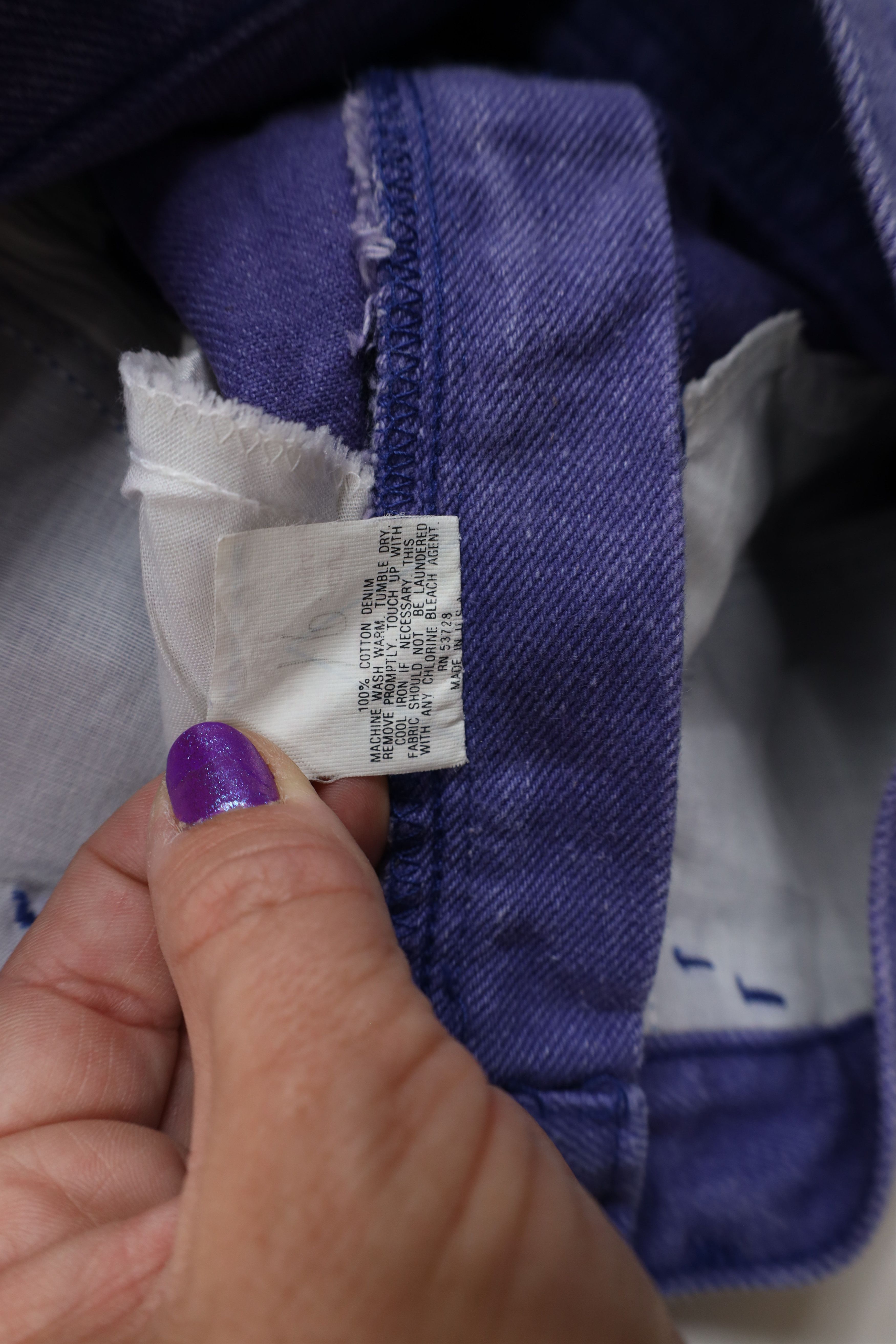 Vintage Deadstock Vintage 90s Streetwear Shorts Jorts Purple USA Size 32" / US 10 / IT 46 - 10 Thumbnail