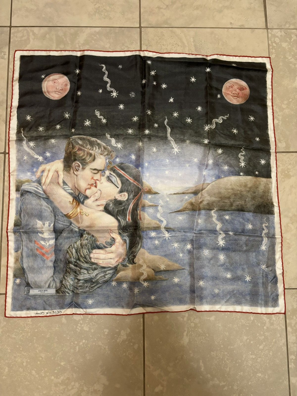Prada 1 of 1 signed AW16 Prada Impossible True Love foulard scarf Size ONE SIZE - 10 Thumbnail