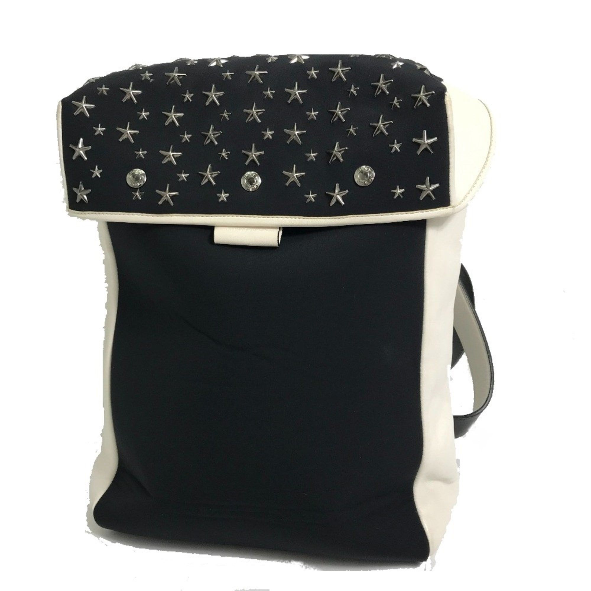 Jimmy Choo Jimmy Choo Star studs Backpack Black x White Size ONE SIZE - 1 Thumbnail