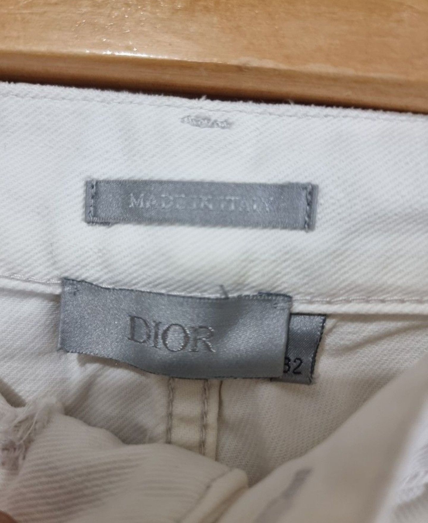 Dior × Hedi Slimane Dior X hedi slimane patched white pants Size US 32 / EU 48 - 3 Thumbnail