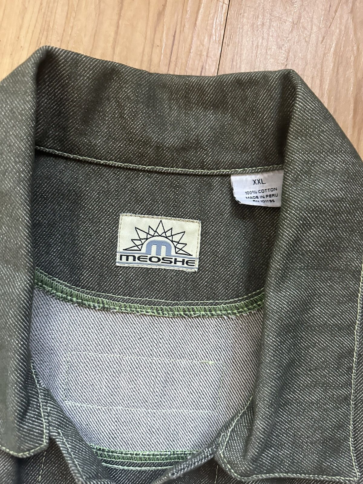 Other Vintage Japanese Meoshe Denim Jacket Size US XXL / EU 58 / 5 - 4 Thumbnail
