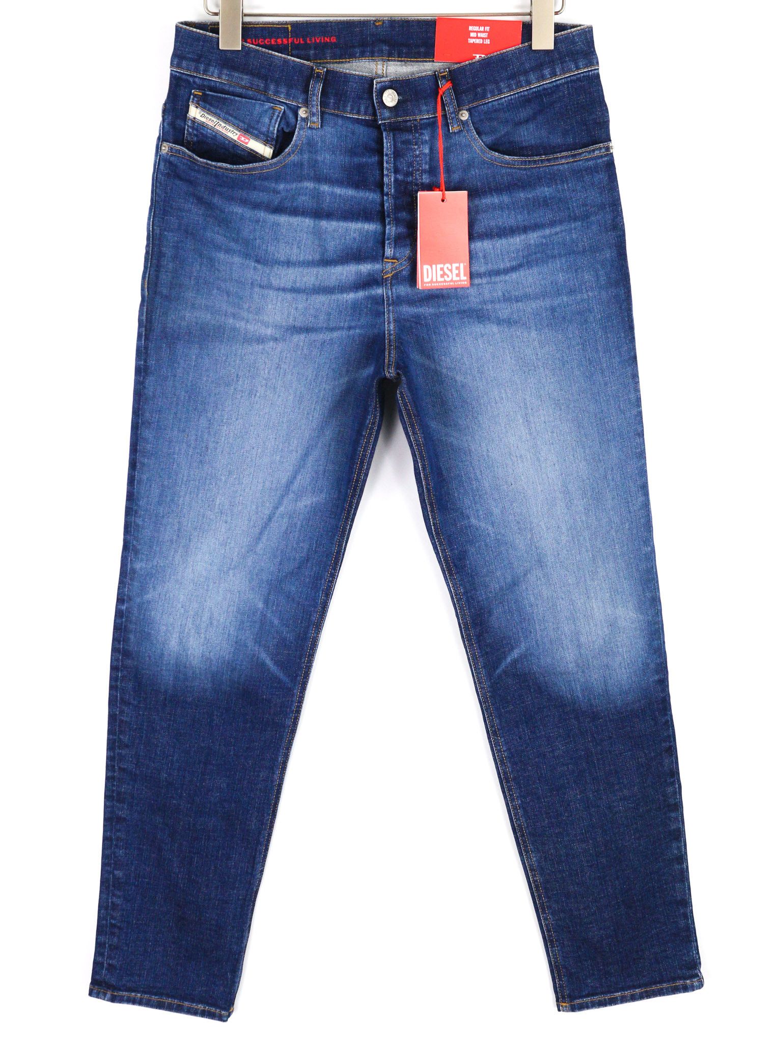 Diesel 2005 D-FINING 09C72 W30/L32 Tapered Blue 40469 Size US 30 / EU 46 - 2 Thumbnail