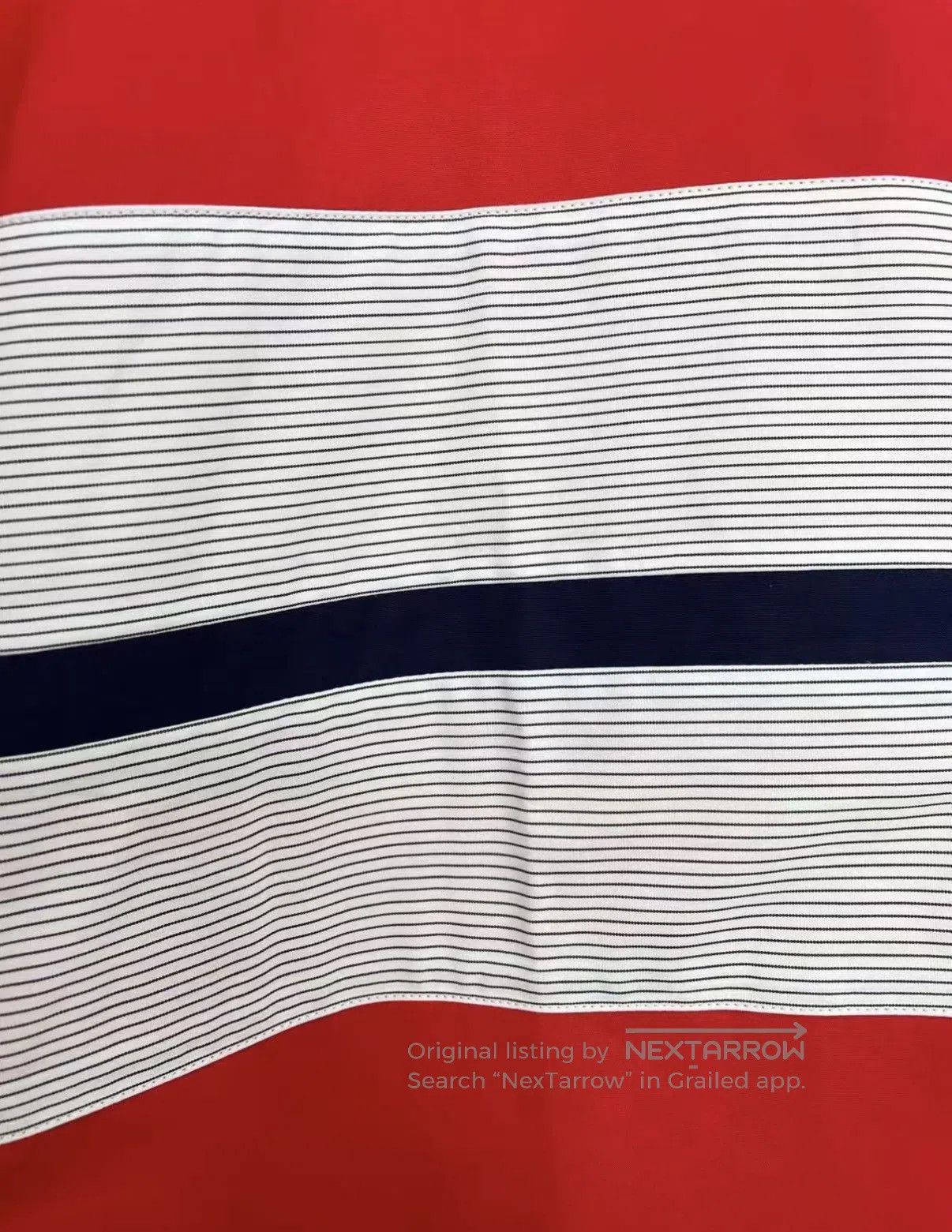 Dior Red Short Sleeve Button-Up Shirt with Stripe. Size US M / EU 48-50 / 2 - 3 Thumbnail