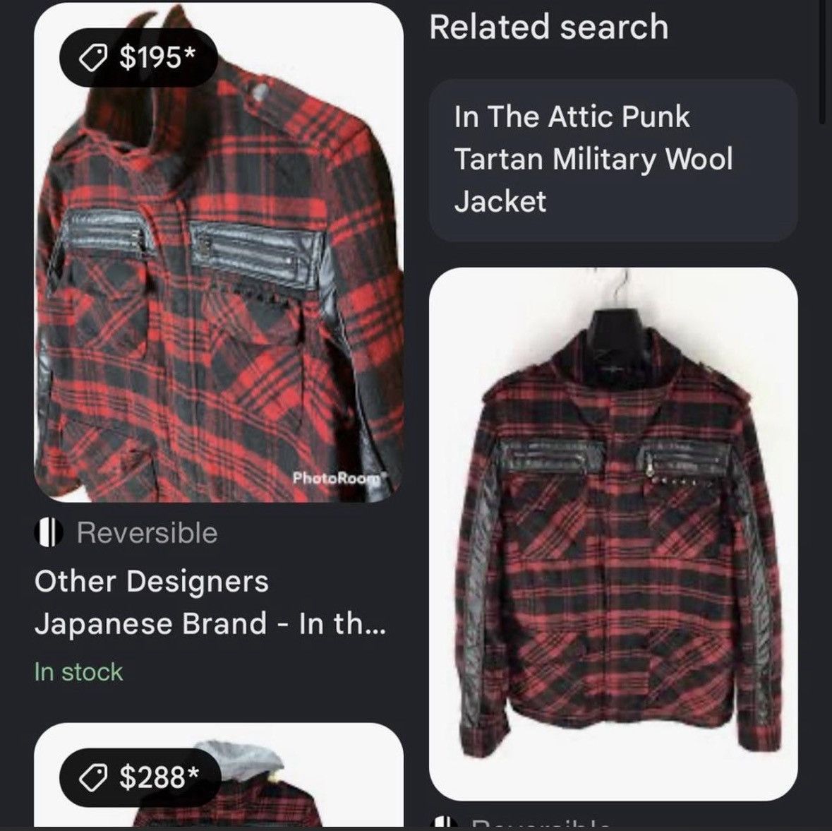 In The Attic Red Plaid InTheAttic Studded Jacket Size US L / EU 52-54 / 3 - 9 Thumbnail
