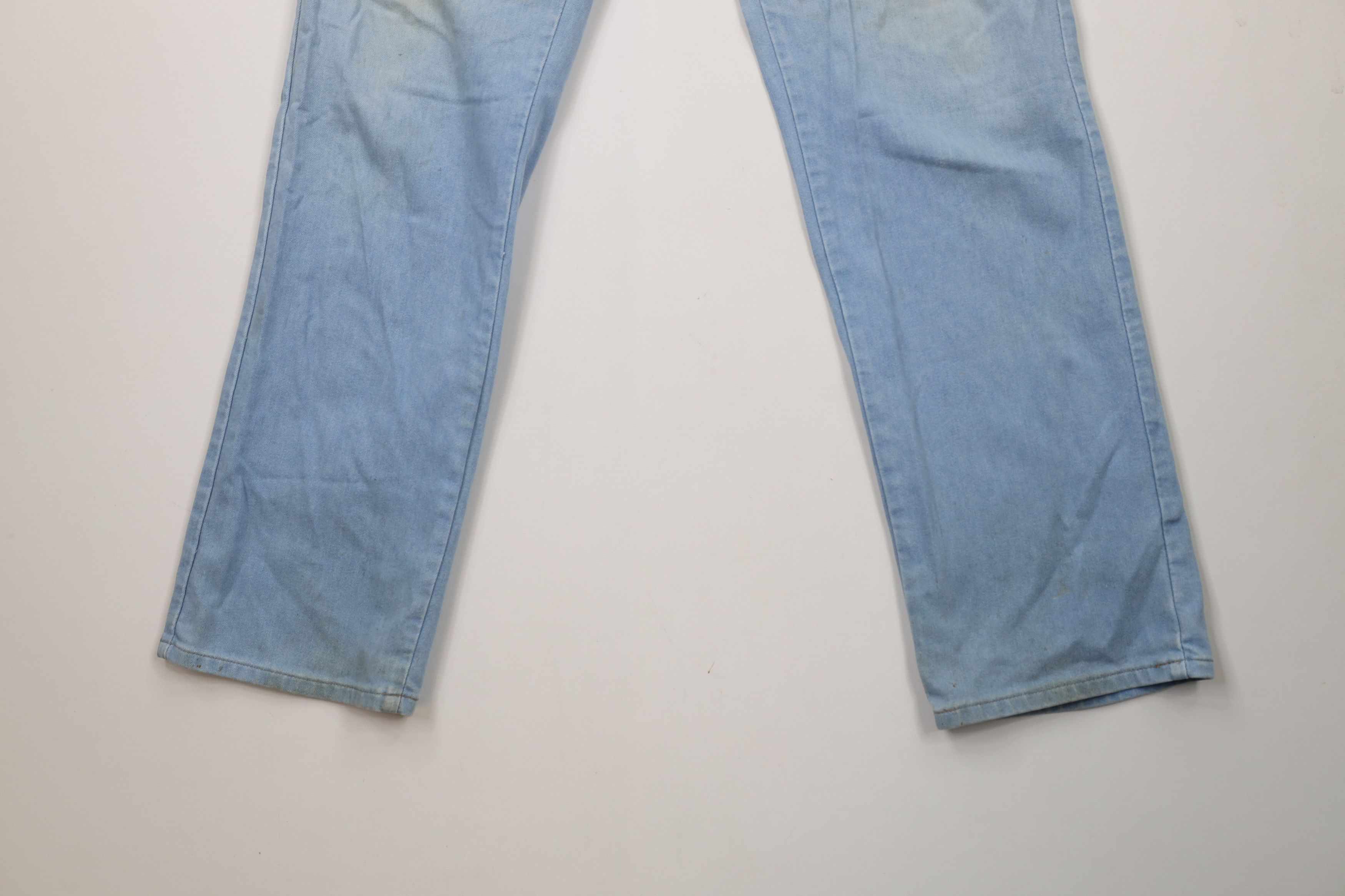 Lee × Vintage Vintage 90s Lee Distressed Straight Leg Denim Jeans Blue USA Size US 34 / EU 50 - 4 Thumbnail