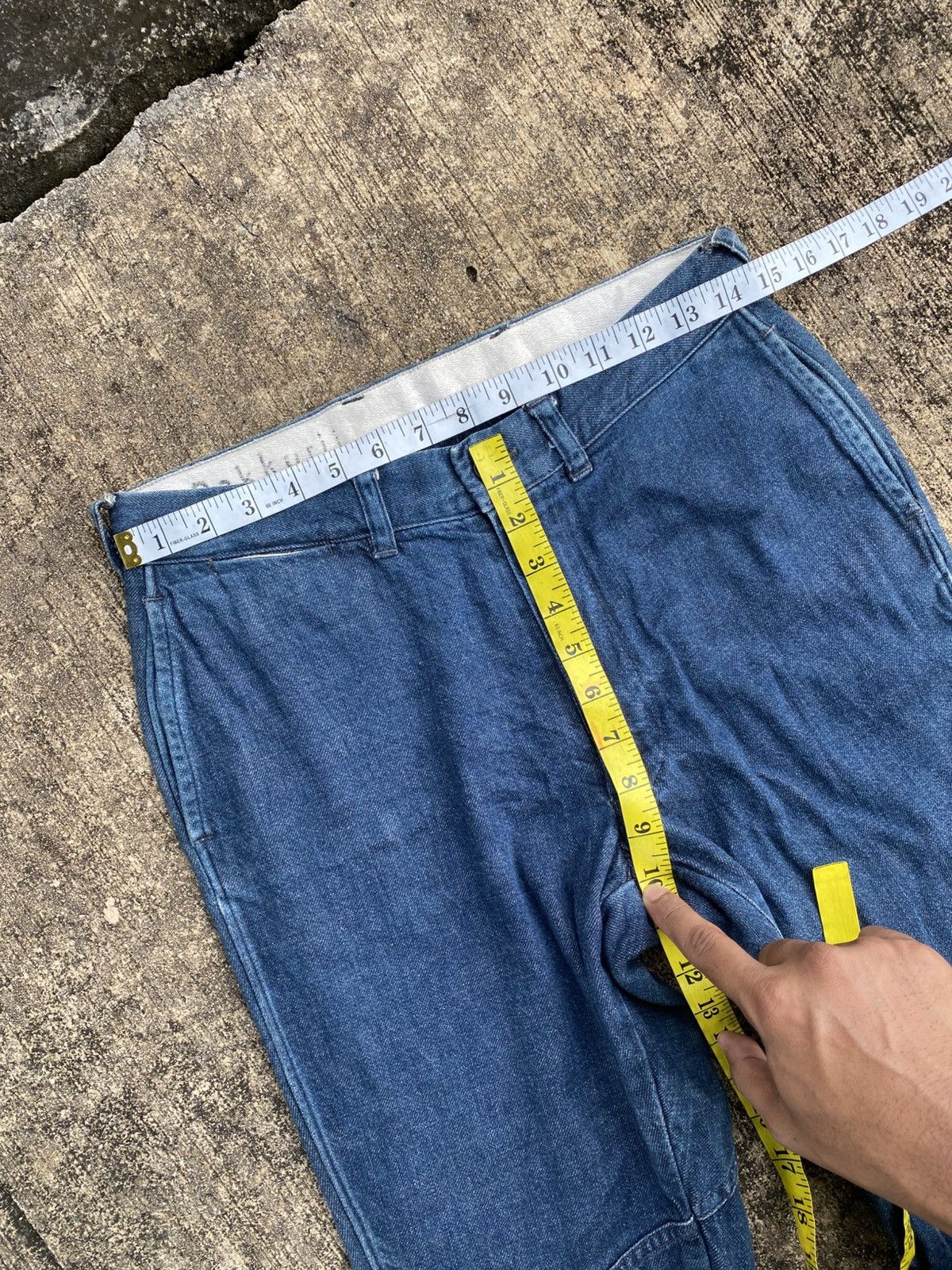 45rpm ❗️Vintage 45RPM 3/4 Japanese Denim Pants with Button Leg Size US 29 - 12 Thumbnail