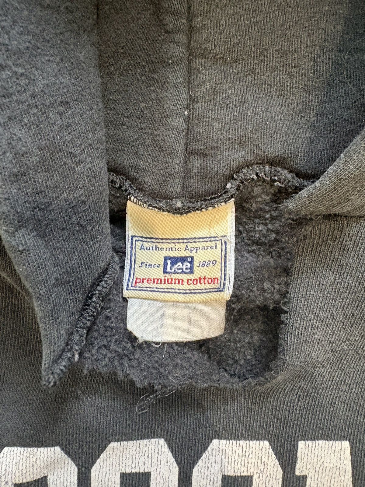 Lee CROSSMEN vintage washed black hoodie Size US M / EU 48-50 / 2 - 3 Thumbnail