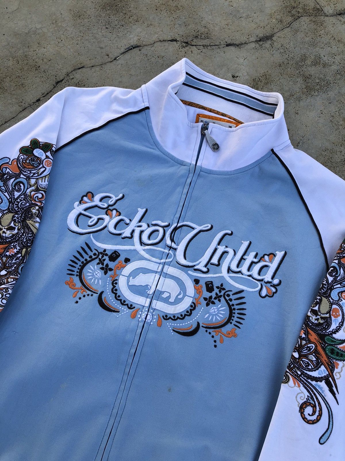 Ecko Unltd. Vintage Ecko Unltd Sexy Women Skull Ed Hardy Like Jacket Size US XXL / EU 58 / 5 - 1 Thumbnail