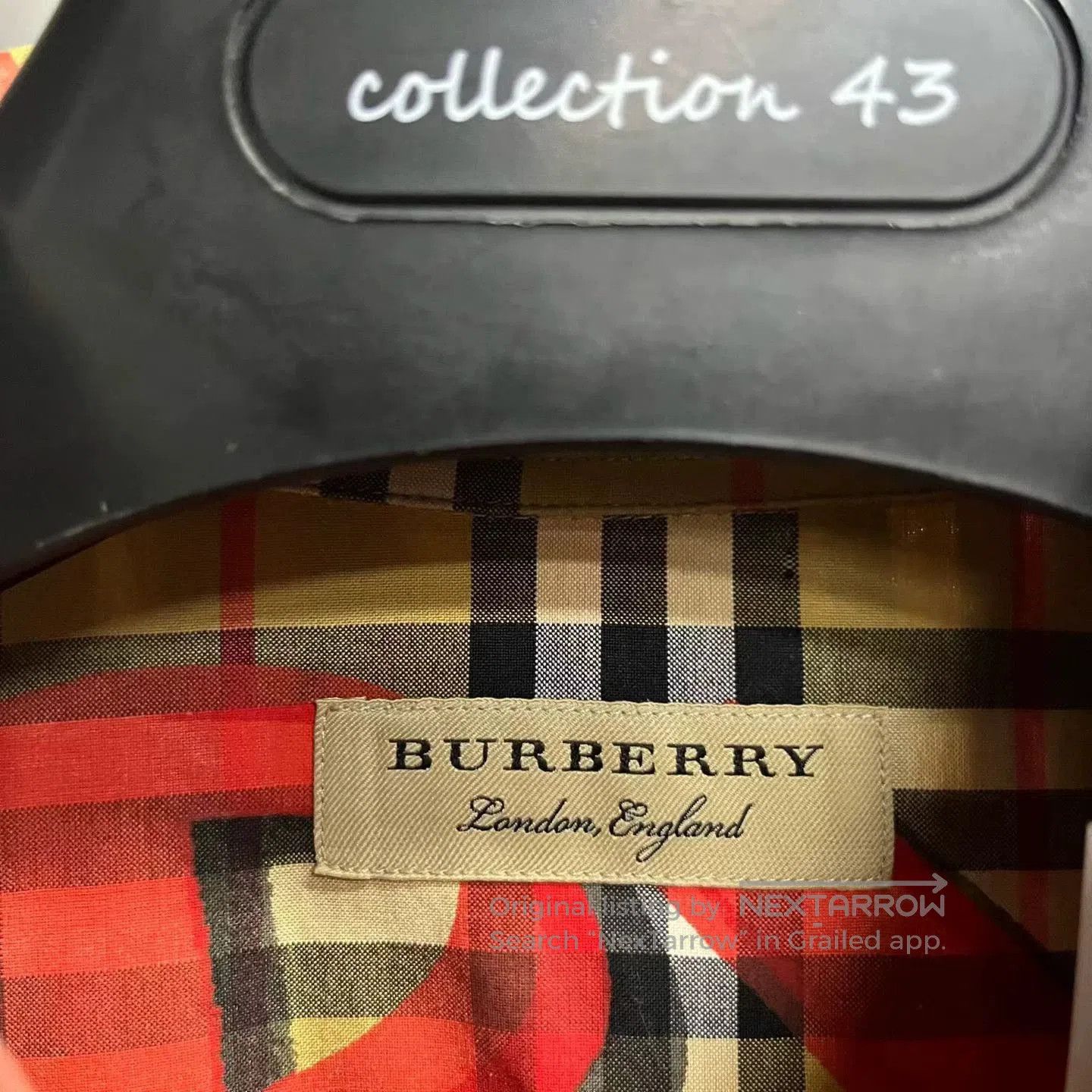 Burberry classic burberry red and brown long sleeve shirt. Size US L / EU 52-54 / 3 - 2 Thumbnail