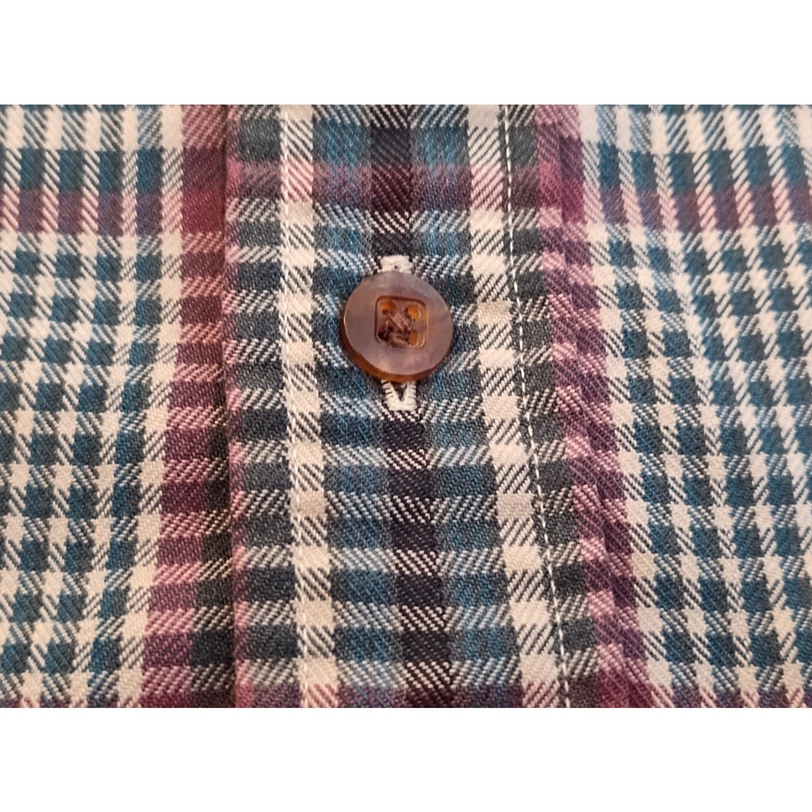 Vintage Vintage LL Bean Mens Long Sleeve Button Up Shirt Checkered Plaid Size US L / EU 52-54 / 3 - 6 Thumbnail