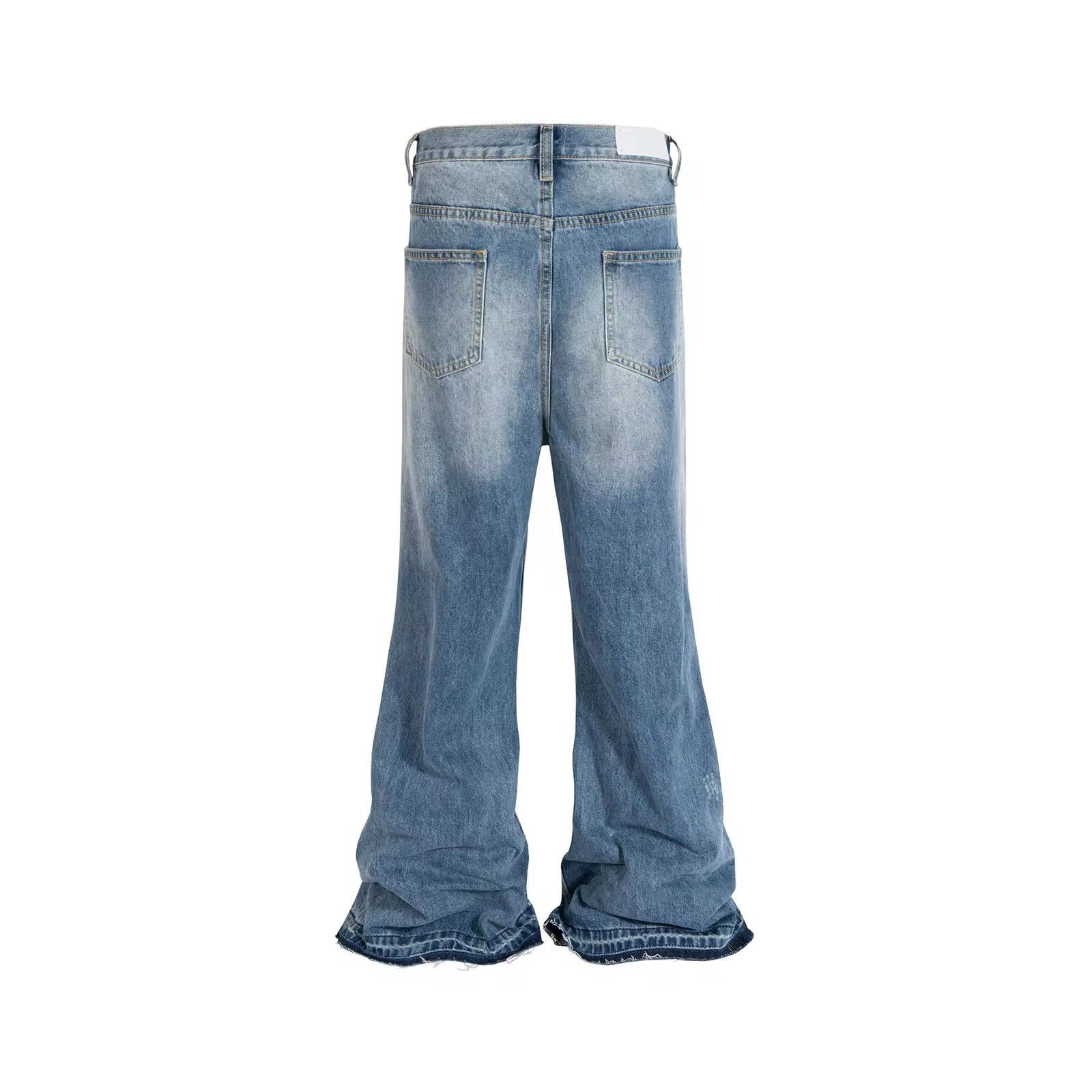 Japanese Brand × Jean Frayed Distressed Baggy Jeans Size US 36 / EU 52 - 3 Thumbnail