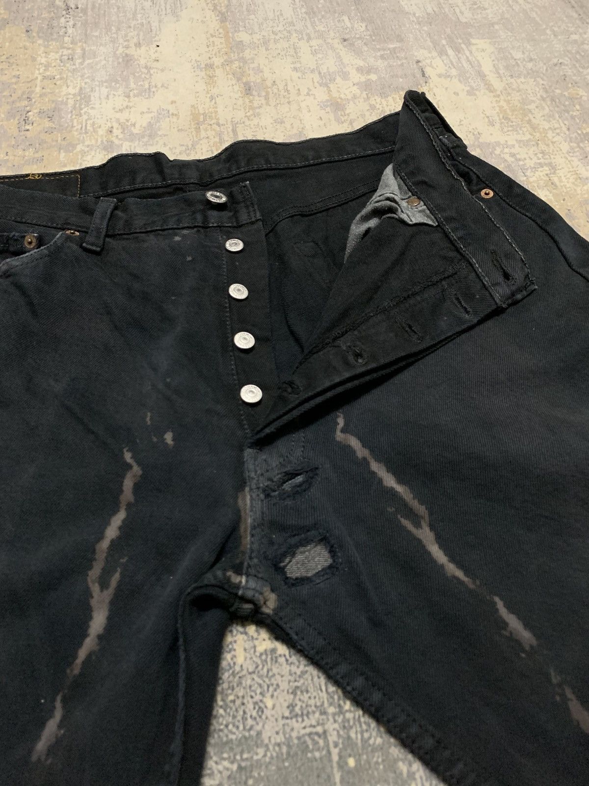 Levi's Vintage 501 Levi’s jeans black wash W32x34 Size US 35 - 4 Thumbnail