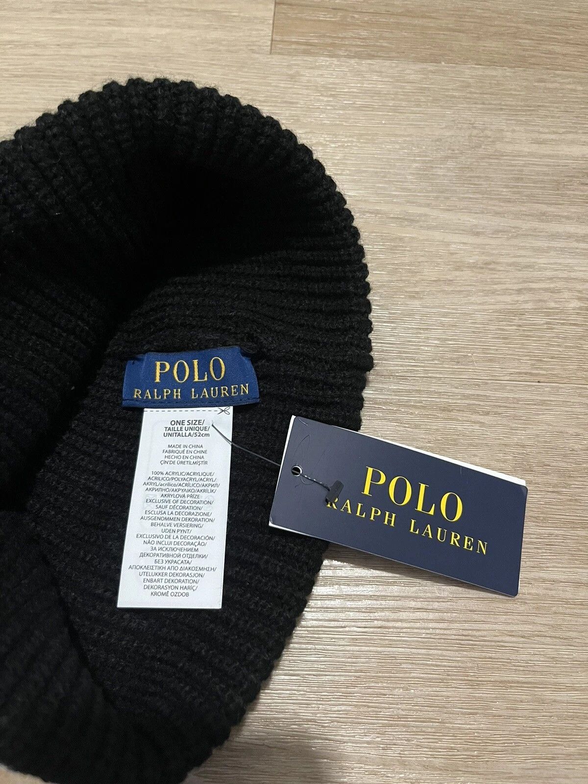 Polo Ralph Lauren RL Varsity P Wing Tiger Patch Beanie Toque One Size NEW Size ONE SIZE - 3 Thumbnail