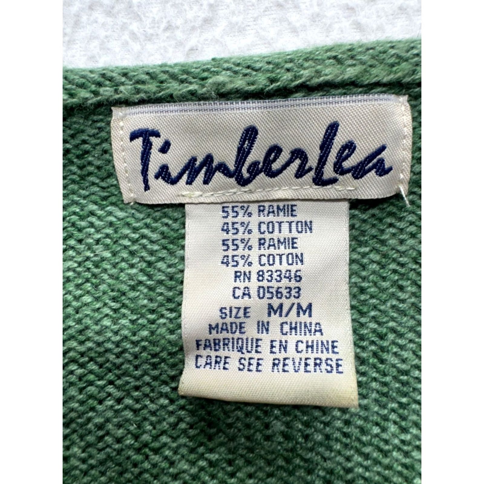 Vintage Timberlees Embroidered Cardigan Knit Sweater Green M Womens Size M / US 6-8 / IT 42-44 - 5 Thumbnail