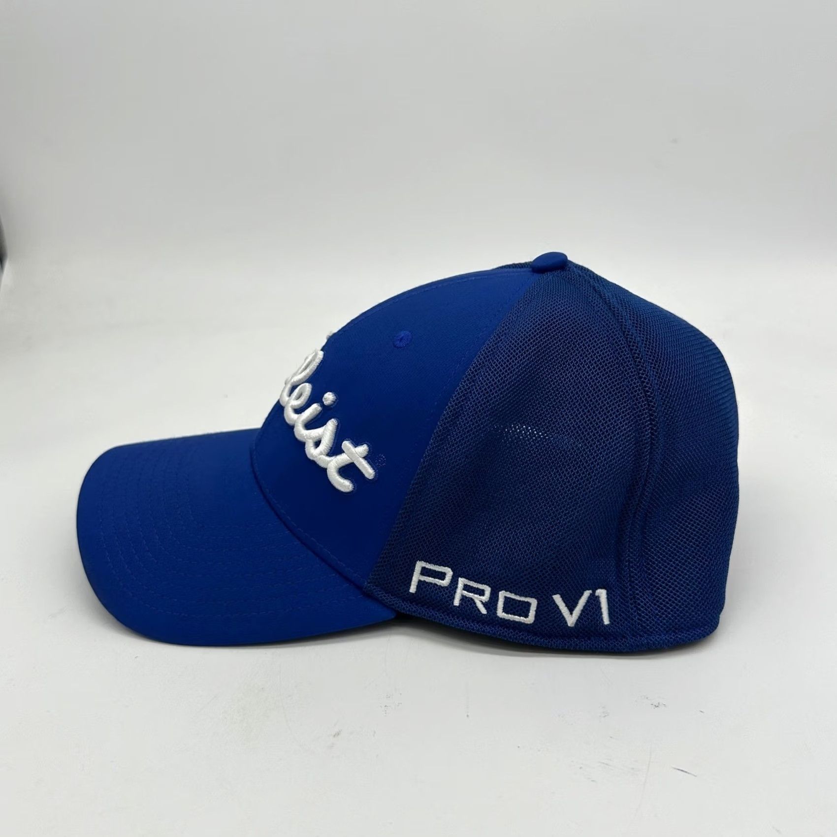 Footjoy FootJoy FJ Pro V1 Baseball Cap Mens Medium-Large Blue Embroidered Titleist Golf Cap Size ONE SIZE - 2 Thumbnail