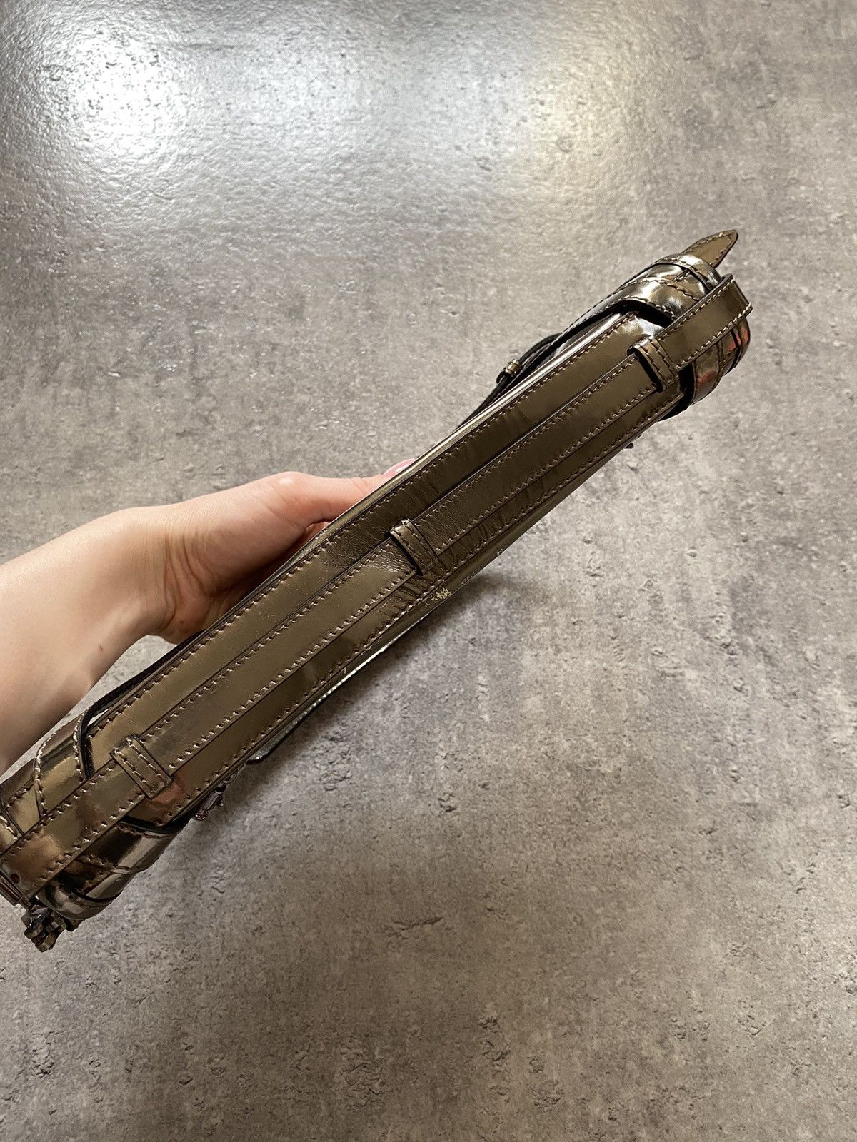 Burberry Burberry Leather Metallic Clutch Size ONE SIZE - 10 Thumbnail