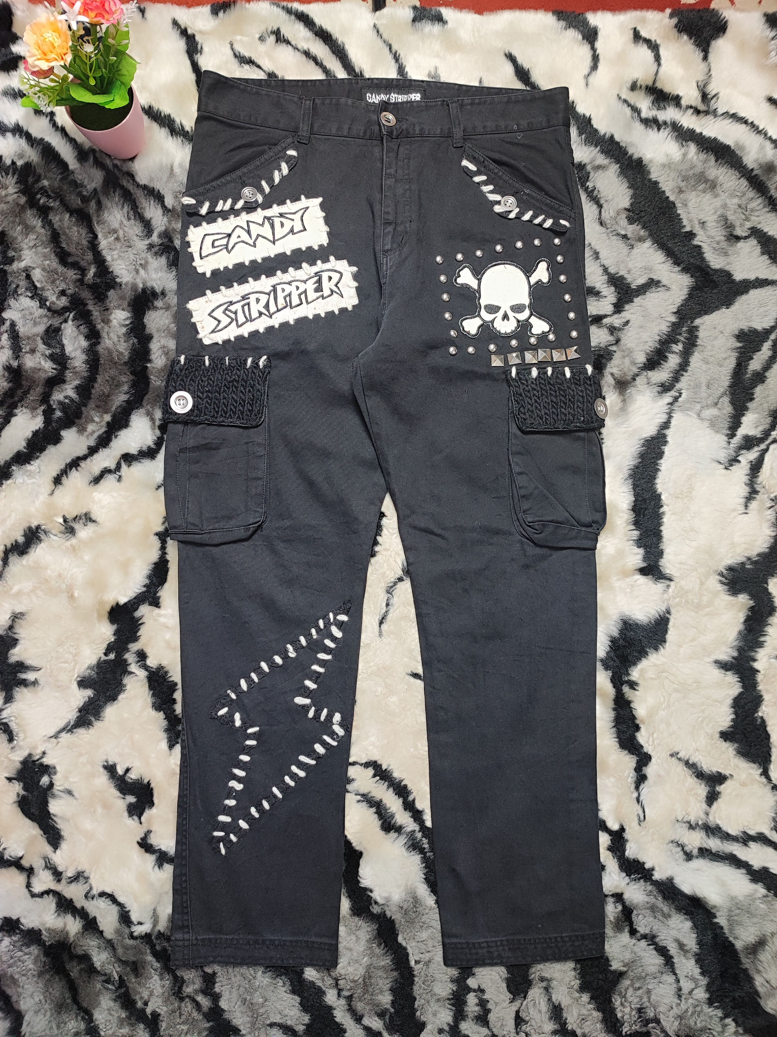 Vivienne Westwood Candy Stripper Bondage ERD Grunge Chrome Distressed Size US 31 - 2 Thumbnail