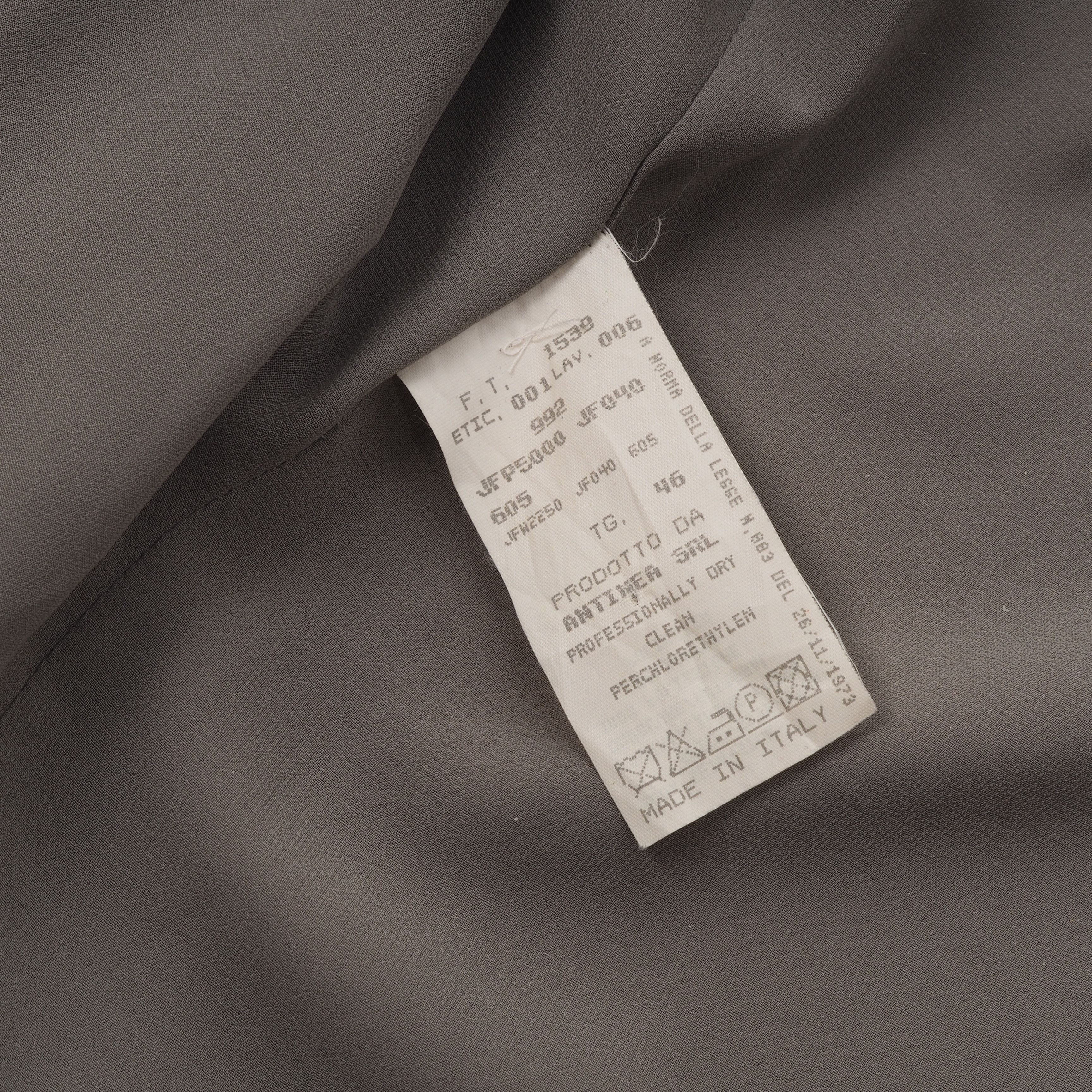 Armani × Giorgio Armani × Vintage Giorgio Armani 90s Vintage Beige Silk Blazer Jacket Size L / US 10 / IT 46 - 5 Thumbnail