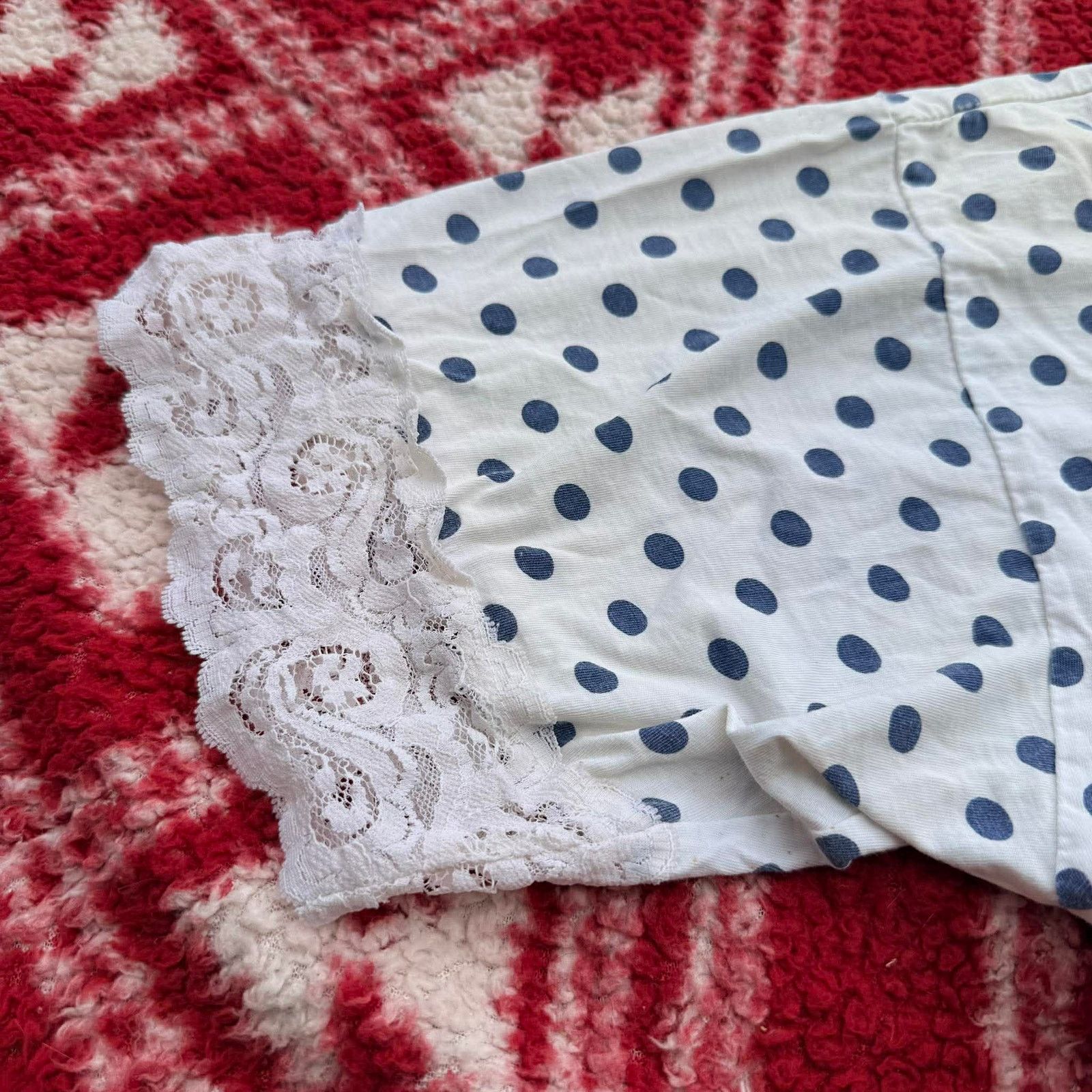 Other VTG B.G. Street Intimate Tunic Top One Size L Blue Polka Dot Size L / US 10 / IT 46 - 4 Thumbnail