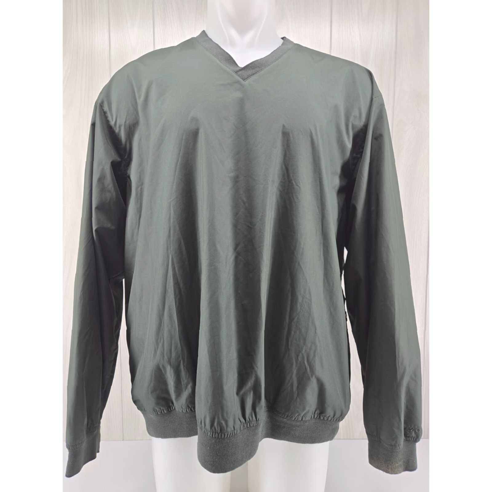 Izod VINTAGE IZOD Jacket Pullover Green 2XL Windbreaker Golf Mens Lightweight Jacket Size US XXL / EU 58 / 5 - 2 Thumbnail
