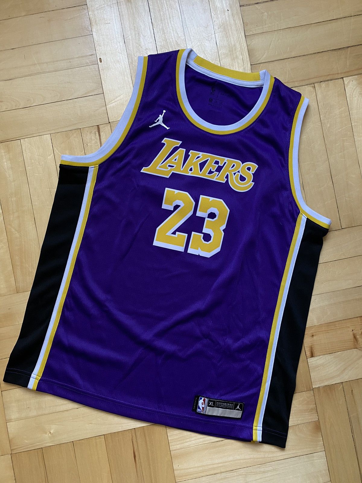 Jordan Brand #23 James L.A. Lakers Jordan Brand NBA Basketball Jersey Size US XL / EU 56 / 4 - 1 Thumbnail