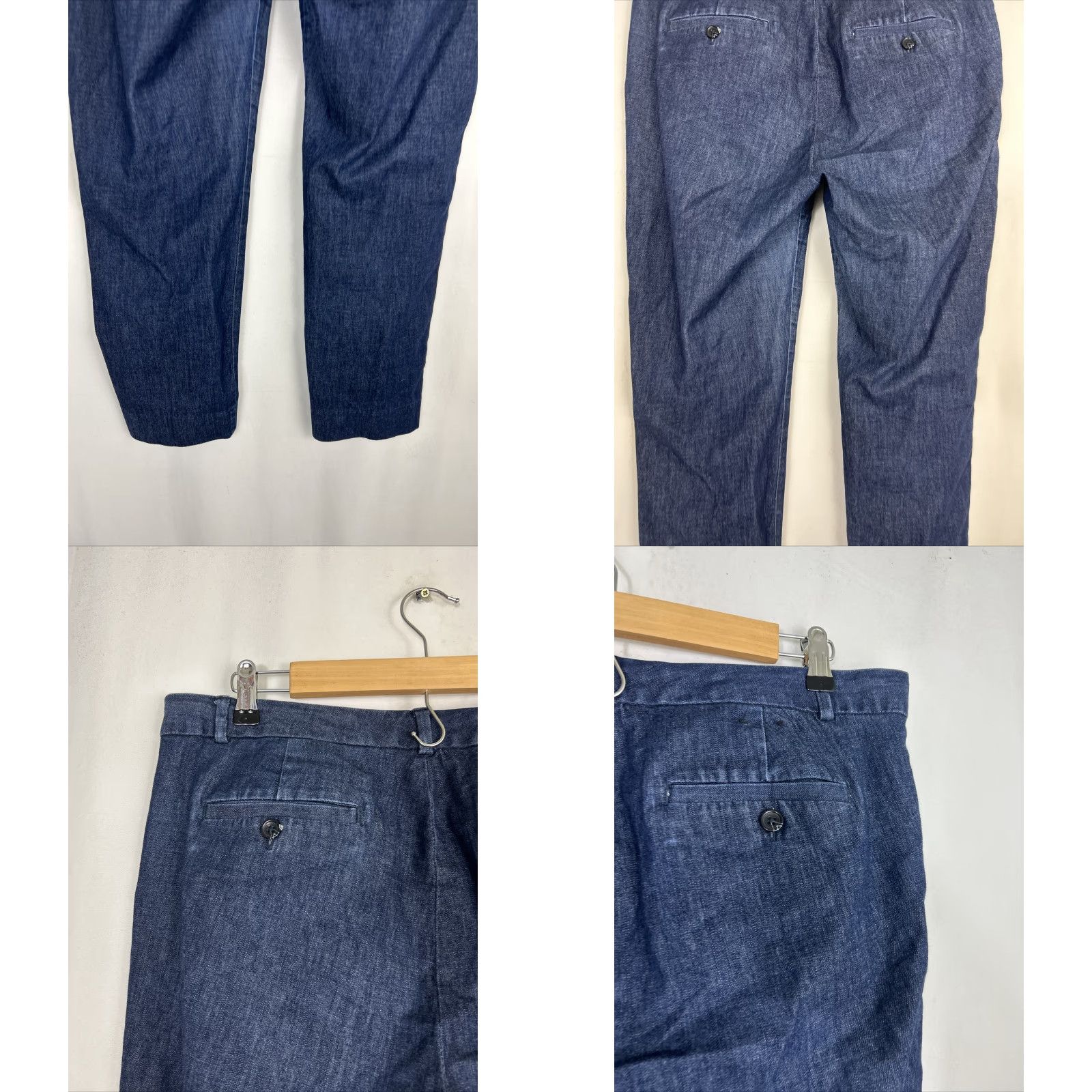 Banana Republic Banana Republic Avery Pants Denim Blue Chino 36 Regular 36x27 Womens Polyester Cotton Blend Jeans Denim N/A Size 25" / US 0 / IT 36 - 8 Thumbnail