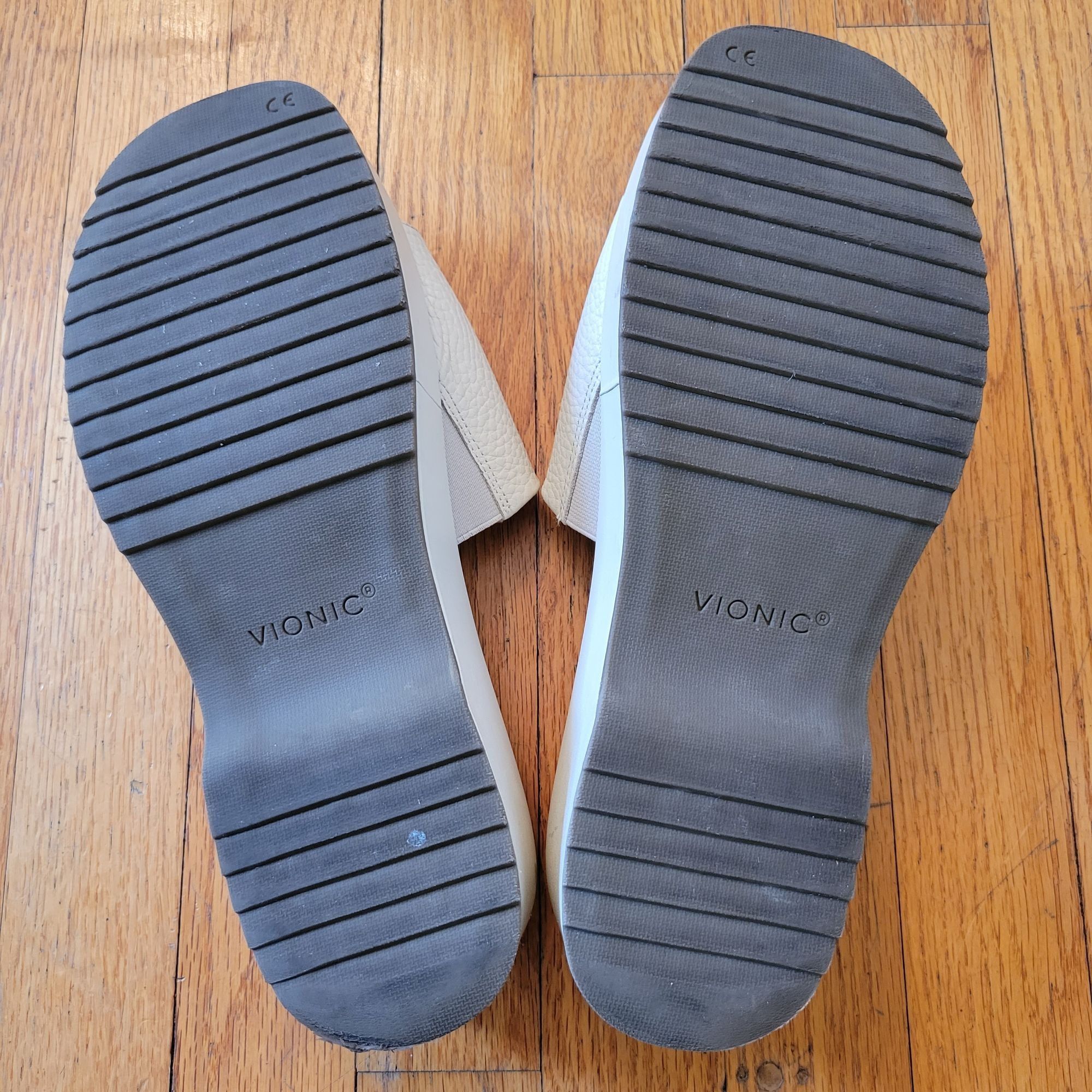 Vionic Vionic Trista Platform Sandals 11 EU 42 Beige Textured Leath Size US 11 / IT 41 - 4 Thumbnail