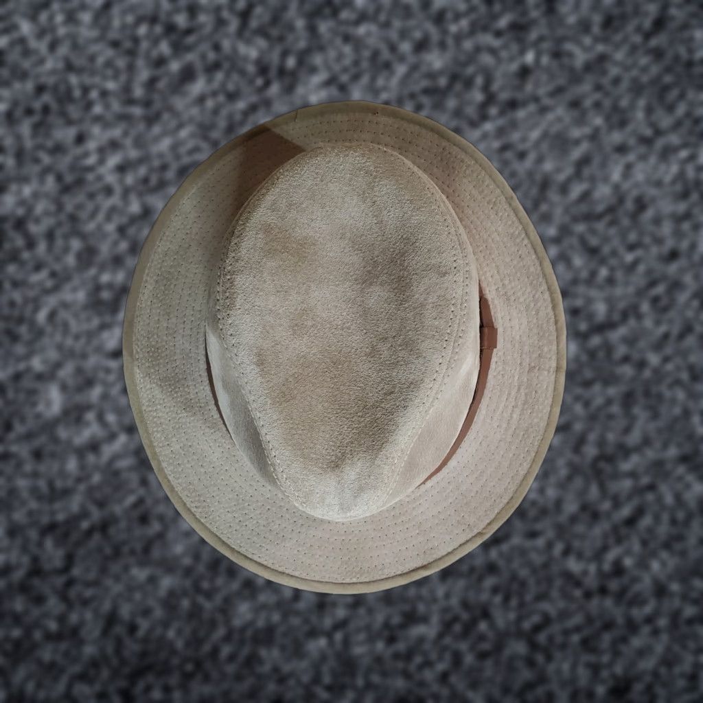 Vintage VINTAGE Henschel Hat Co Mens Size Medium Suede Fedora Hat Made In USA Size ONE SIZE - 1 Thumbnail