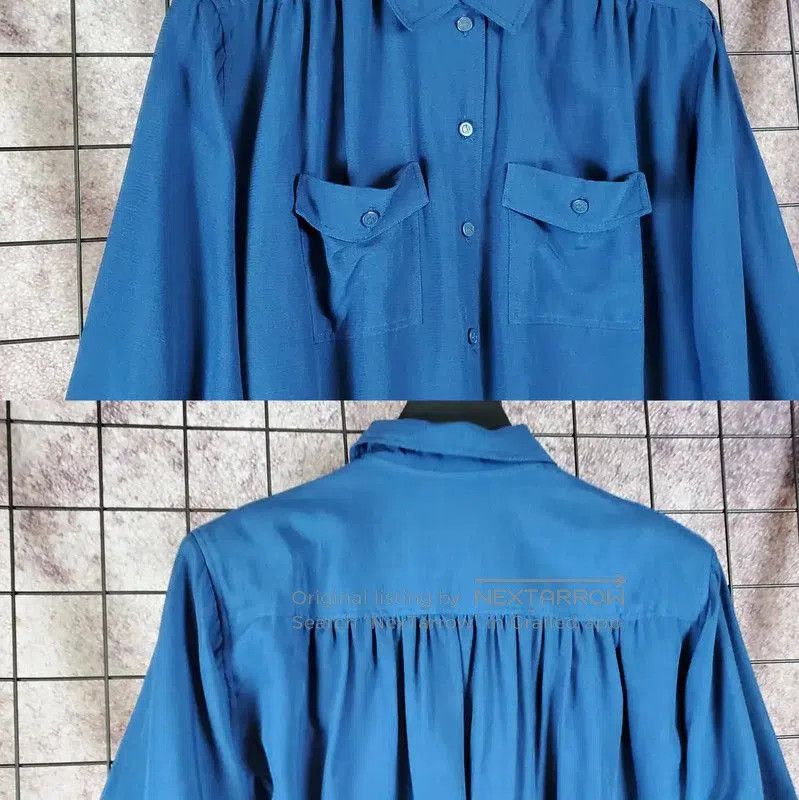 Dior Dior Blue Wool Blend Long Sleeve Shirt . Size M / US 6-8 / IT 42-44 - 3 Thumbnail