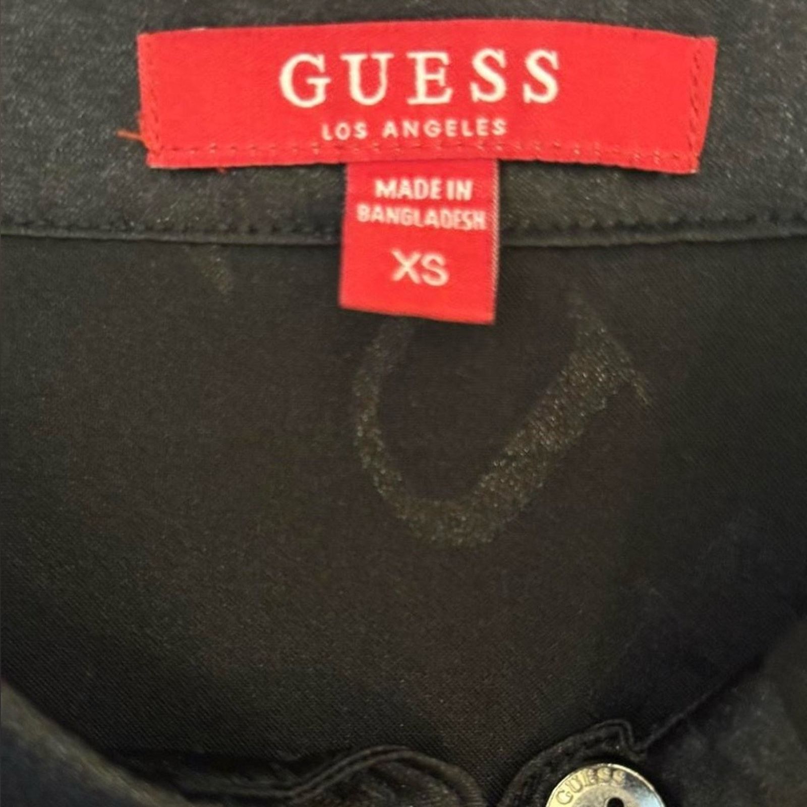Guess Guess Alina Logo Shirt Dress Size XS Casual LBD It Girl Size XS / US 0-2 / IT 36-38 - 5 Thumbnail