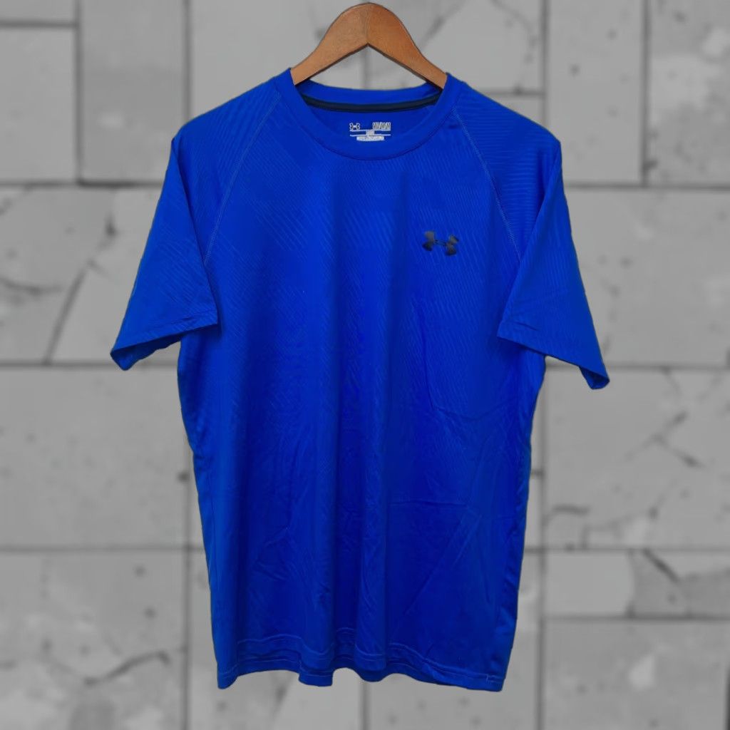 Under Armour Under Armour HeatGear T-Shirt Mens XL Blue Athletic Size US XL / EU 56 / 4 - 1 Thumbnail