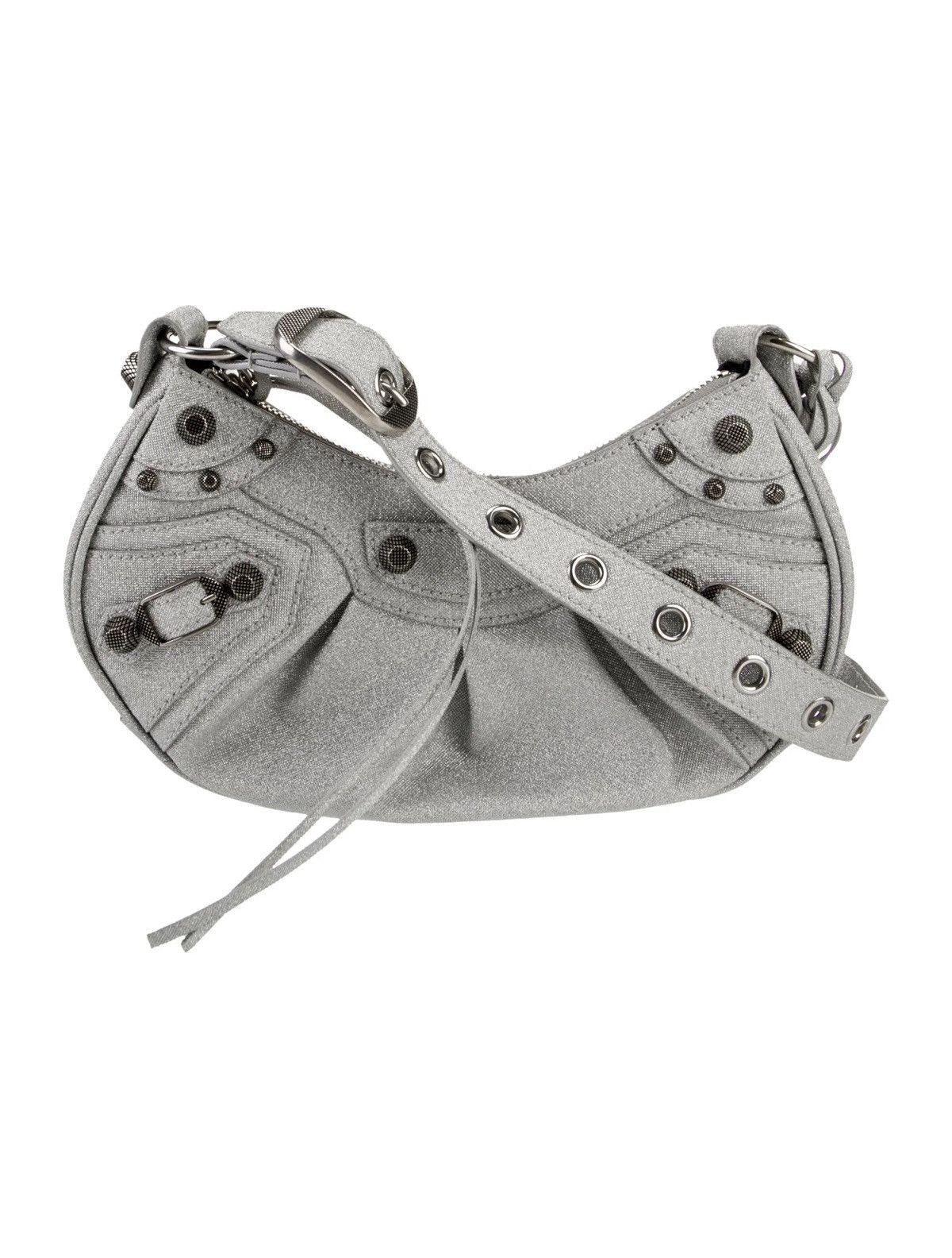 Balenciaga Balenciaga Le Cagole XS Silvery Metallic Bag Size ONE SIZE - 2 Thumbnail