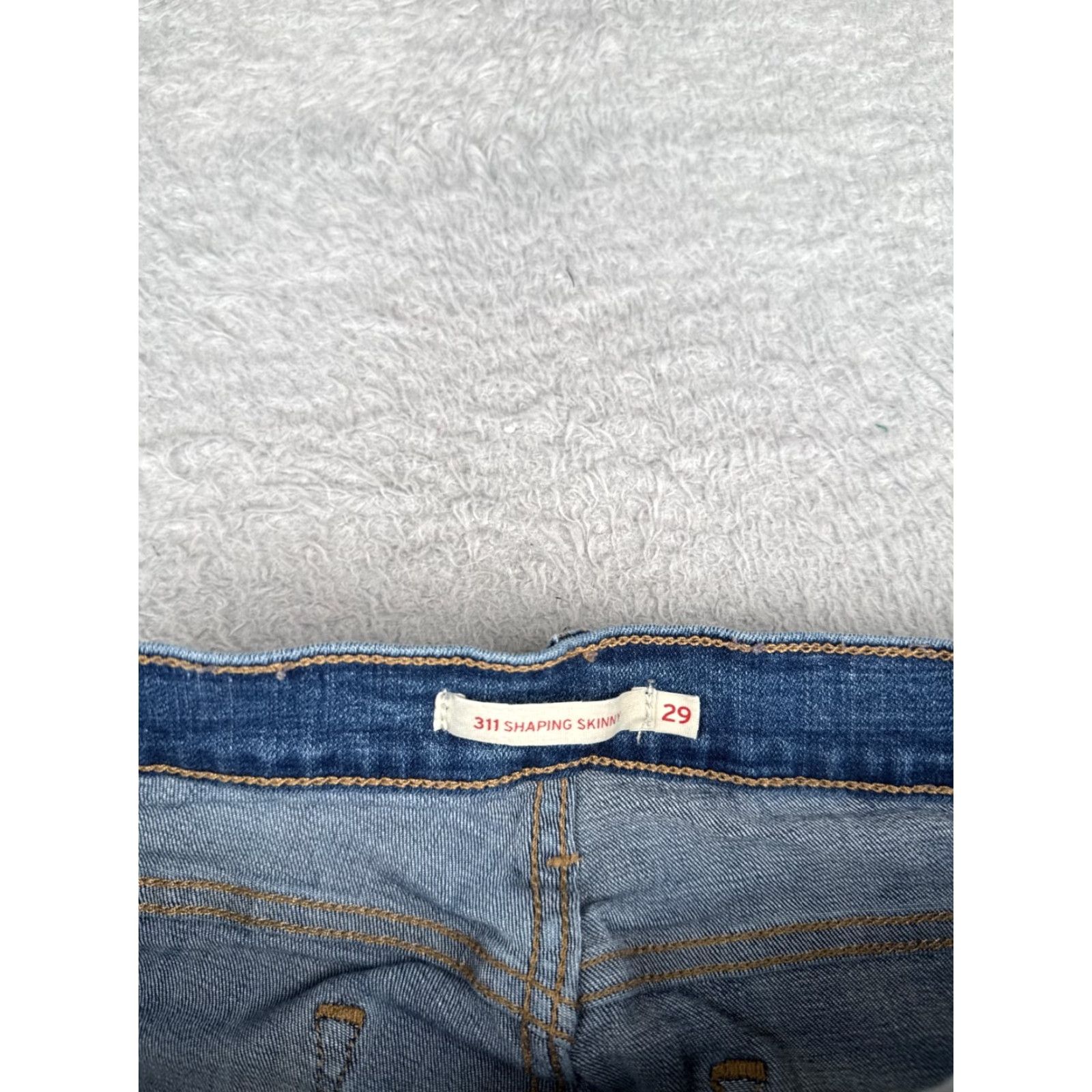 Levi's Levi's Shorts Women 29 Blue Cut Off 514 Medium Wash Cotton Blend Zip Fly 29x7 Size 29" - 7 Thumbnail